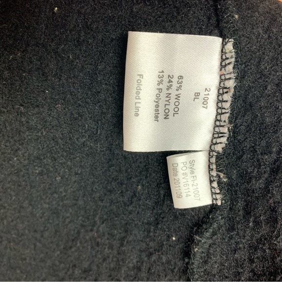 FILSON Women’s Black Wool Jacket Size Medium Cable-Knit  Full Zip Pockets - Picture 6 of 16